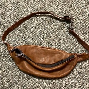 Genuine Leather Cross Body Bag - Minimal, Simple